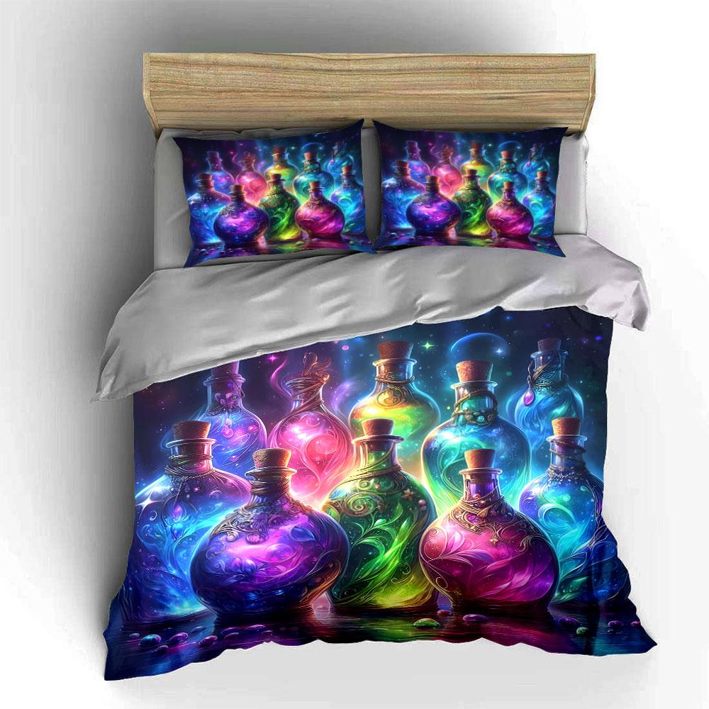 "Enchanted potion glow." Bedding sets Duvet covers Pillowcases(1* Duvet Cover 2* Pillowcases without duvet insert)