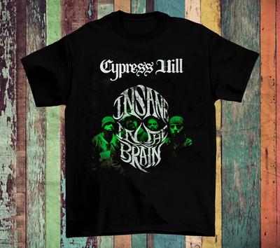 Cypress Hill Insane in the Brain Футболка с коротким рукавом Черная Размер S-4XL Унисекс Футболка