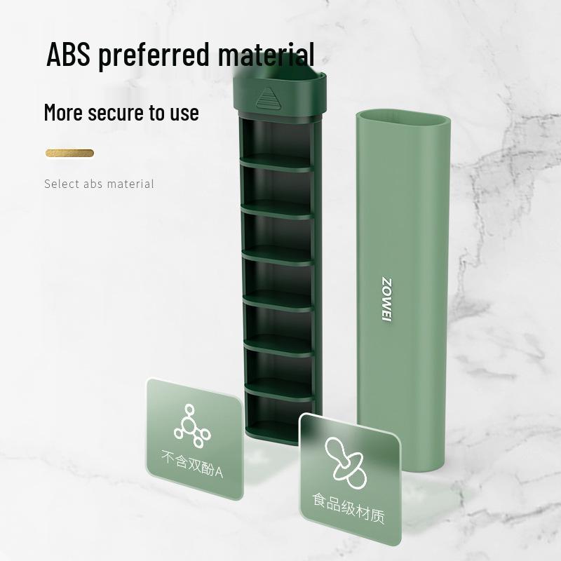 Portable 7-Day Pill Dispenser Box
