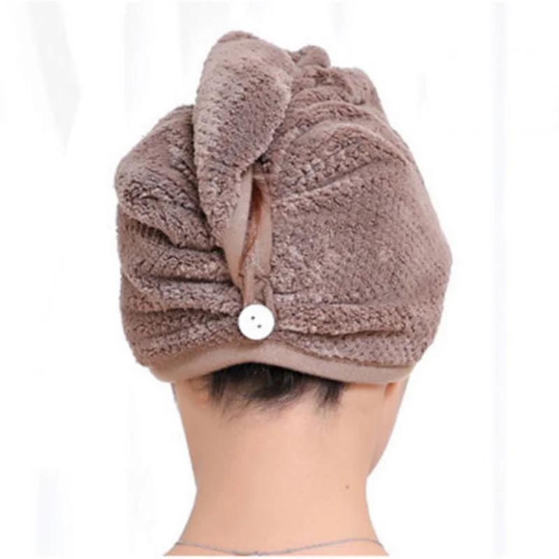 Шапочка для душа Magic Microfiber Hair Quick Drying Dryer Полотенце для ванной Wrap Cap Quick Hat Turban Dry Shower Cap Hair Bonnet