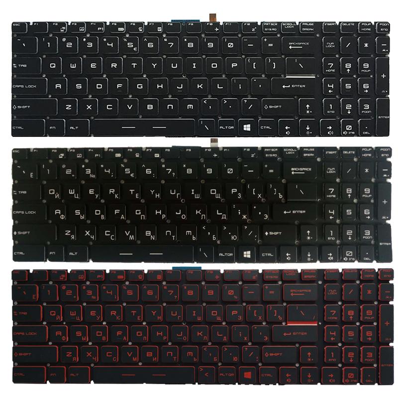 Русская клавиатура для ноутбука MSI GE62VR GE62 GE72 2QC 2QD 2QE 2QF 2QL 6QC 6QD 6QE 6QF 6QL CR62 CX62 CR72 CX72 2QD