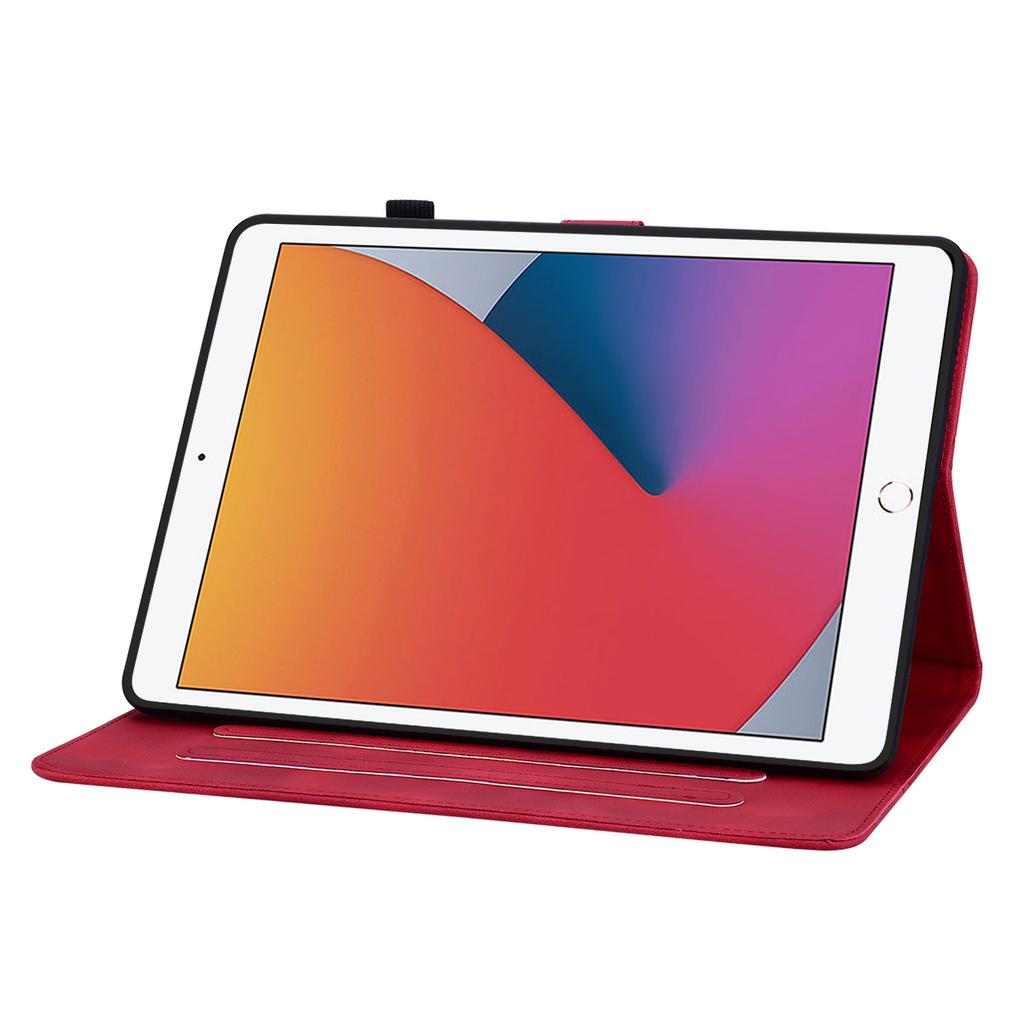 Для iPad 9.7 (2017) (Также известен как iPad (5-е поколение)).Чехол для планшета из искусственной кожи с изысканным цветочным тиснением
