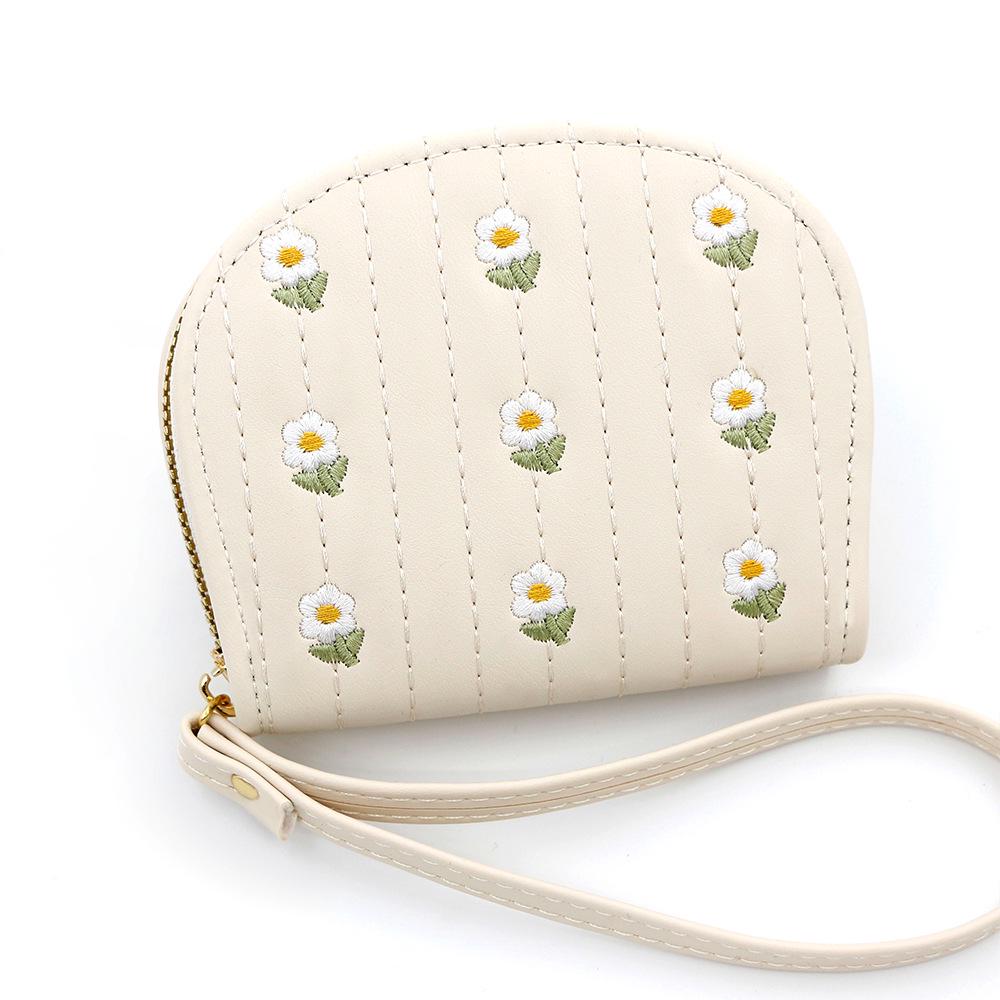 Простой и портативный кошелек для монет: Мягкая текстура личи, большая вместимость для мелочи и карт