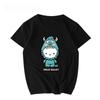 Sanrio 2026 Лето Комикс Форма Хелло Китти Изображение 100% Хлопок Повседневная Футболка Взрослый Дети Родитель-Ребенок Топ Домашняя Одежда Y2k