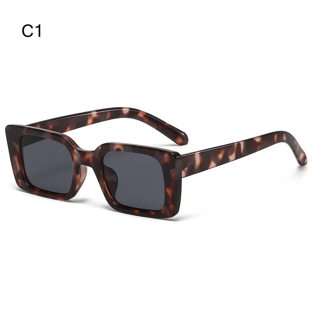 UV400 Gradient Beach/Travel Square Sunglasses Shades Leopard Sun Glasses Rectangle