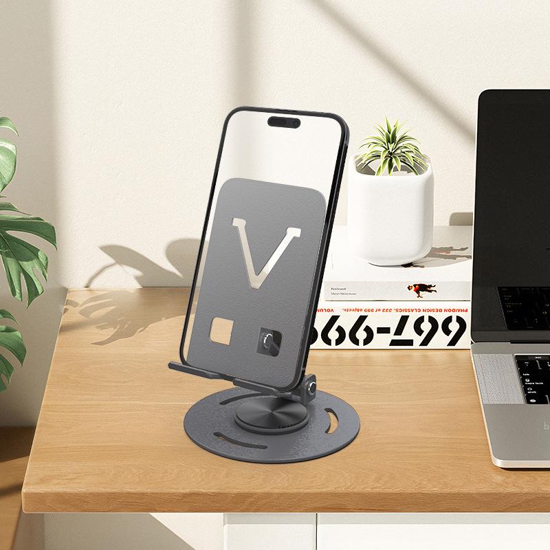 Цельнометаллическая вращающаяся на 360 градусов универсальная подставка для снятия стресса для телефона и планшета