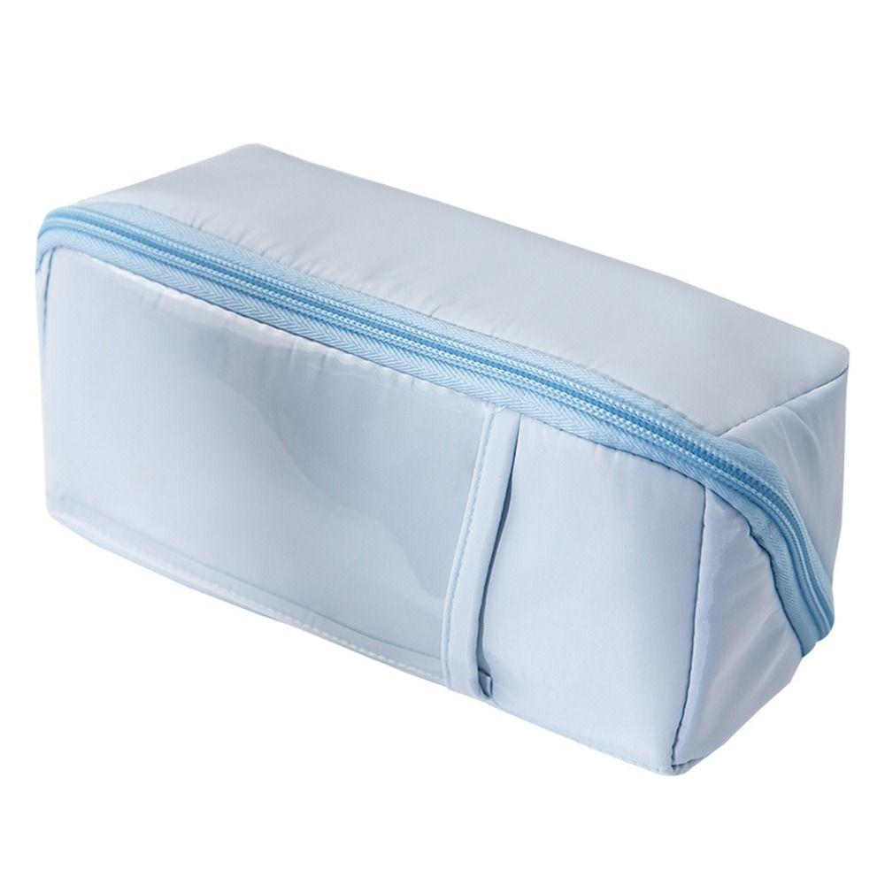 Large Capacity Pencil Case Canvas Pen Box Portable Pen Bag School Office