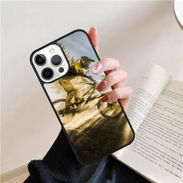 Спортивный Горный Велосипед Велоспорт Арт Чехол Для iPhone 17 Air 15 16 14 13 12 Pro Max 11 Pro Max Plus Чехол Для Телефона Coque