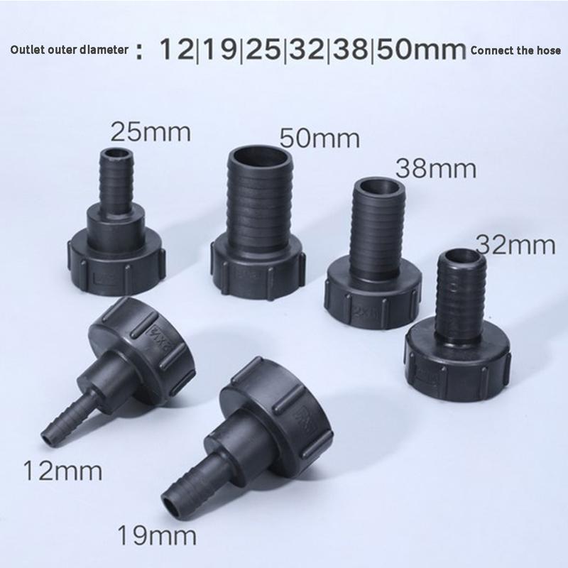 Адаптер для водяного бака IBC 1/2" - 2", адаптер для садового шланга, соединитель для крана, инструмент для установки