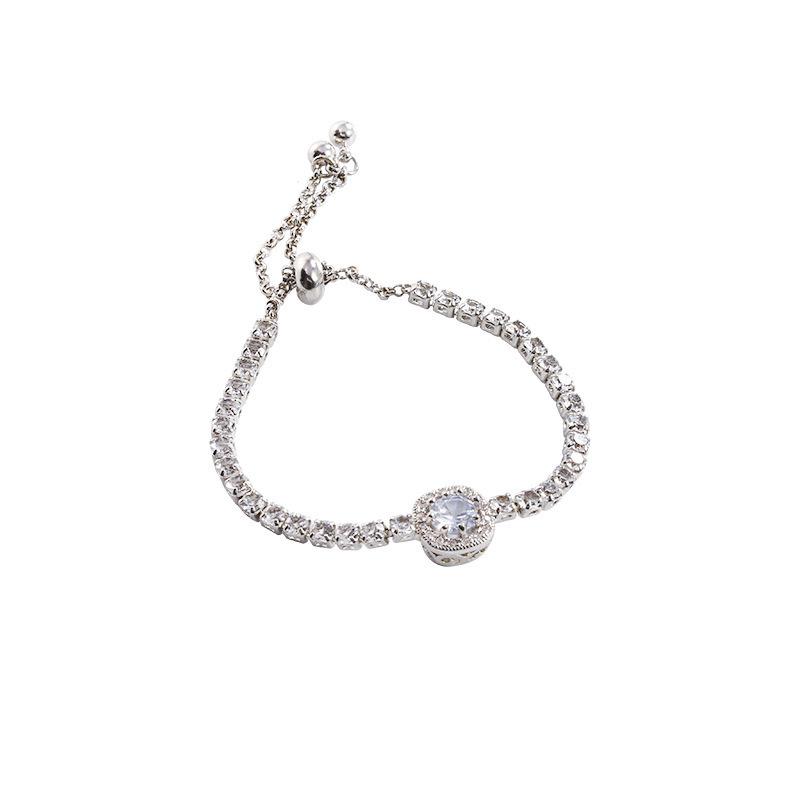 Popular ultra-shiny zircon bracelet for women, versatile and high-end, new Chinese style vintage butterfly jewelry