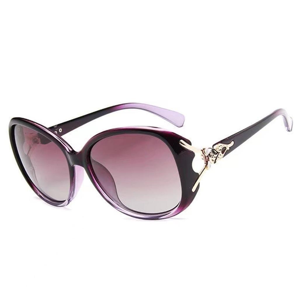 Женская мода Новые женские солнцезащитные очки с защитой от УФ-лучей Затеняющие очки для вождения Большая оправа Голова лисы