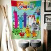 Стенной гобелен Numberblocks Эстетичный настенный подвесной одеяло из печатной ткани Декоративные гобелены для спальни гостиной Домашний декор