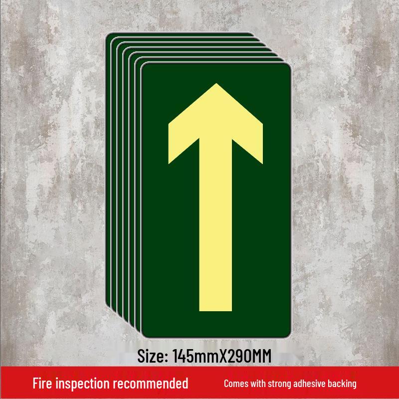 Luminous Self-Adhesive Floor Sticker for Fire Exit and Evacuation Pathway