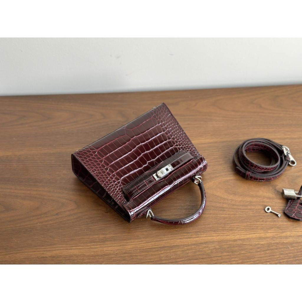 Kazilan 22см Kelli поколение сумка-кроссбоди женская модная универсальная с узором под крокодила из натуральной кожи первого слоя