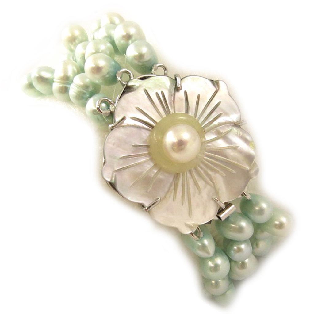 Les Trésors De Lily [C8935] - Bracelet 'Anaïs Biwa' Turquoise