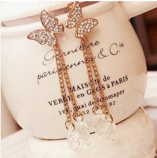 Богемные этнические длинные серьги-подвески с металлическими кисточками