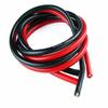 Yiqigou 2M Flexible Silicone Wire, 10AWG, 12AWG, 14AWG, 16AWG, 18AWG, 20AWG, 24AWG RC Cable Lead, Flexible Copper Cable (1M Black Silicone Wire + 1M R