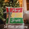 1pcs/4pcs- Christmas Holiday Decorative Pillowcases: Hello Winter & Joy , Square Pillow Cover, Cushion Cover