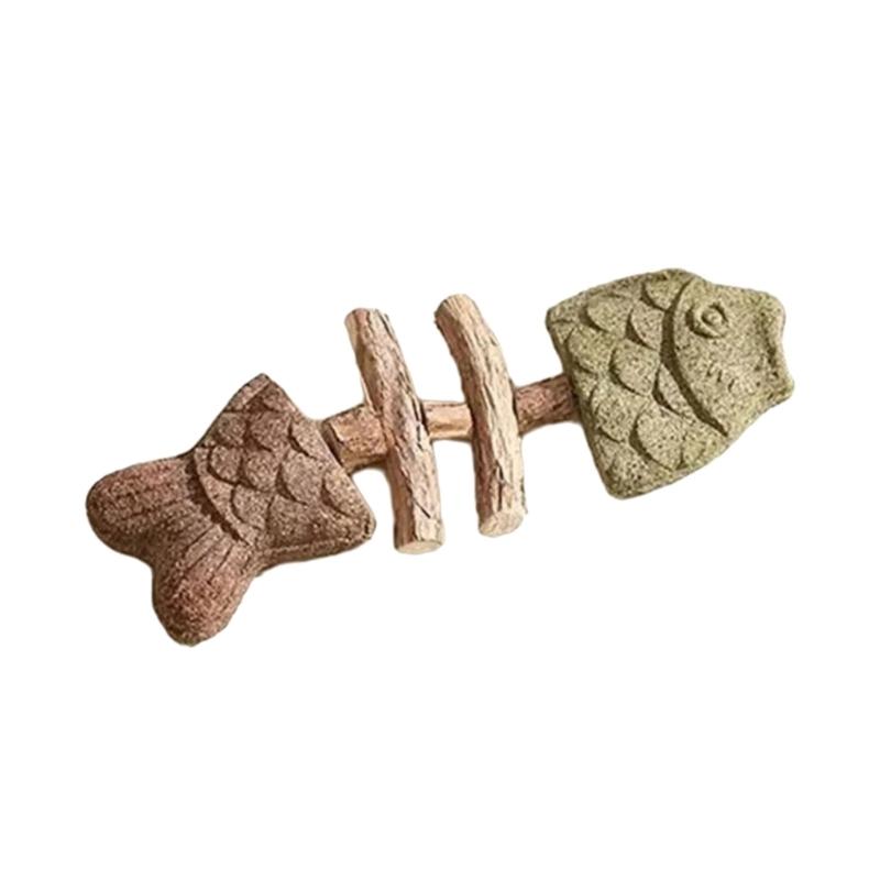 Игрушка для кошек для жевания с кошачьей мятой и мятой для агрессивных грызунов. Идеально для чистки зубов у котят