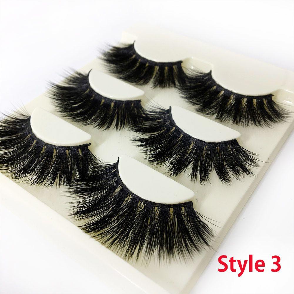 Густые Длинные Драматичные Пушистые Перекрещенные 3D Мягкие Норковые Накладные Ресницы 25мм Ресницы Наращивание Ресниц