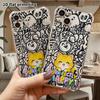 Phone Case: 2D flat suitable for iPhone 18 17 16 15 14 13 Pro, transparent four corner protective case, orange cat, Christmas and Halloween gifts