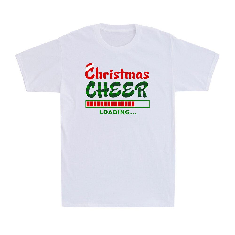 Christmas Cheer Loading Christmas Lovers Hat Funny Gift Men's Cotton T-Shirt