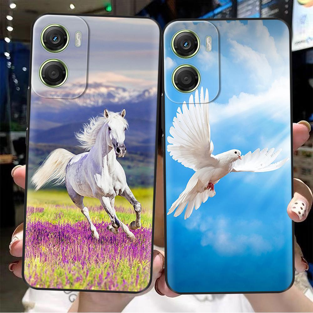 Чехол из силикона для Motorola Moto G06: милый чехол с кошкой, пандой, цветами и рисунком любви для Moto G06 Power MotoG06 Funda Capa