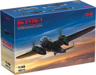 ICM 1/48 Немецкий бомбардировщик Дорнье 217K-1 времен Второй мировой войны Пластиковая сборная модель 48273 (Самолет)