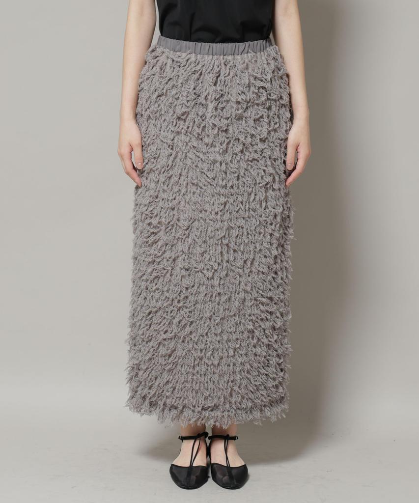 Nano Universe Fringe Tight Size Women's Skirt, M, 037, Ivory, 669-5230303