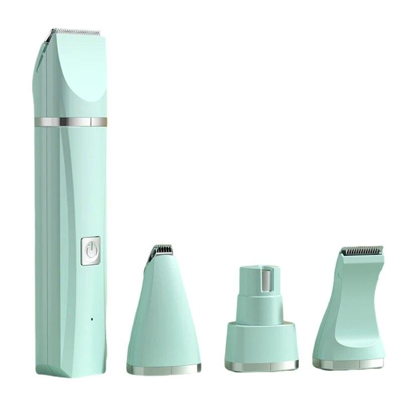 Профессиональная электрическая машинка для стрижки 4 в 1 для маленьких и больших собак, триммер для волос, малошумный триммер для домашних животных, набор бритв, принадлежности для ухода за собаками