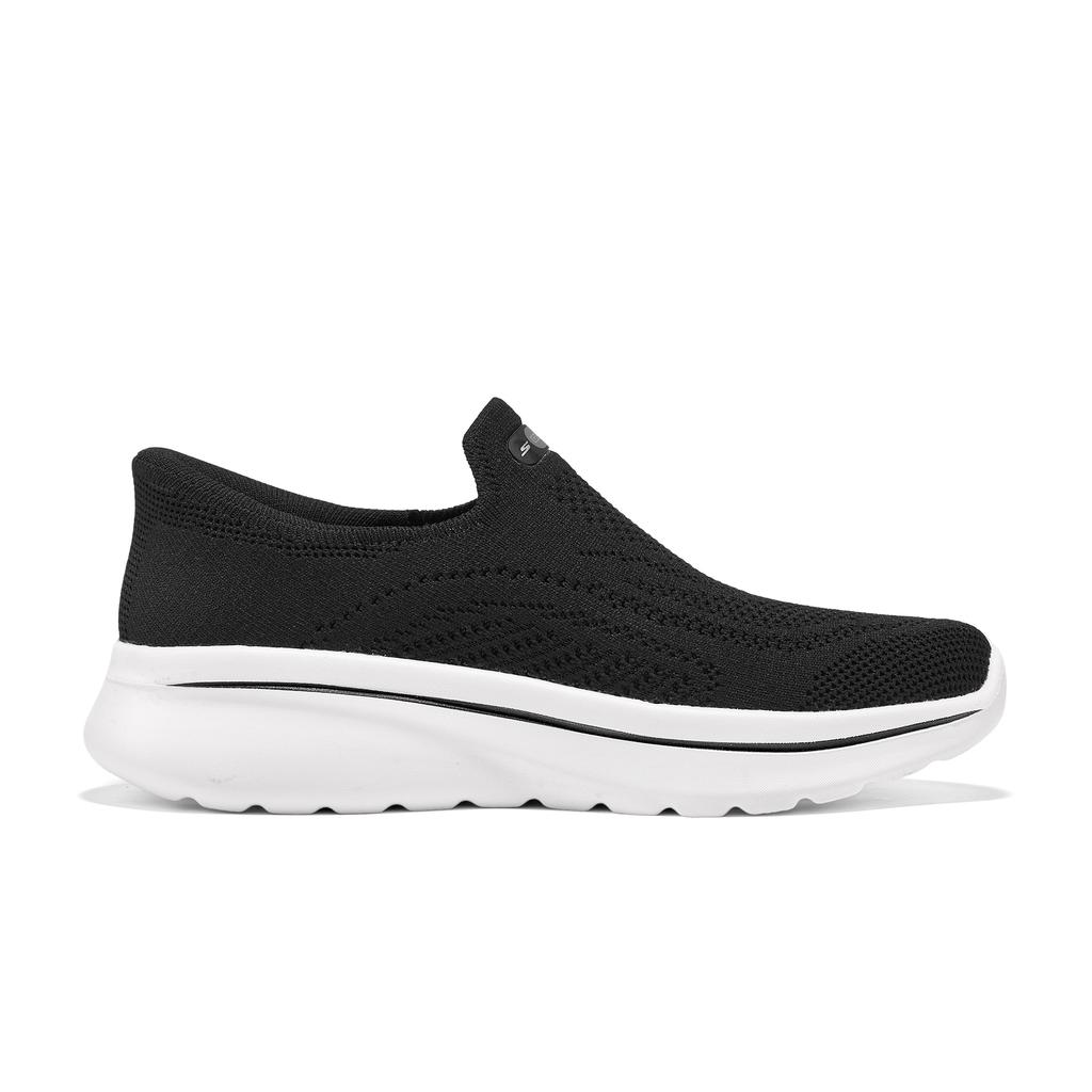 Skechers Свободный крой Go Walk Arch Fit N-Joy - Arianne Удобные Модные Универсальные Низкие Кроссовки Женские Черный 125843-BLK