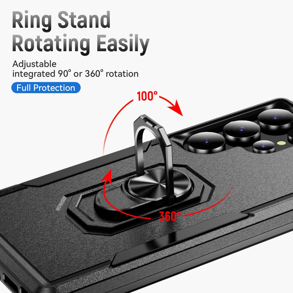 Fall Protective Stand Hard Case for Samsung Galaxy S25 Ultra S24 Plus FE 5G 2 IN 1 COVER for Samsung S25