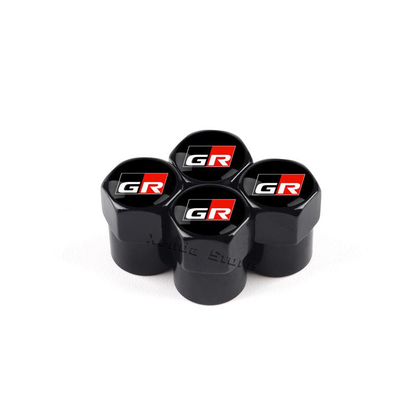 4Pcs Car Wheel r79 Tire Valve Stem Caps Air For GR Sport Yaris 86 Corolla Camry Hilux Supra C-HR Highlander RAV4 Tyre Accessories