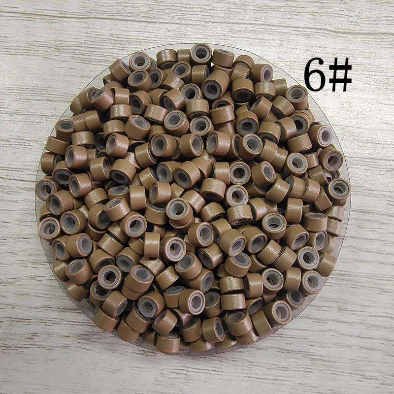 1 сумка/100 шт. микро звенья/бусины + 1 шт. игла для вытягивания + 1 шт. игла для вязания крючком + 1 шт. плоскогубцы с 3 отверстиями набор инструментов для наращивания волос