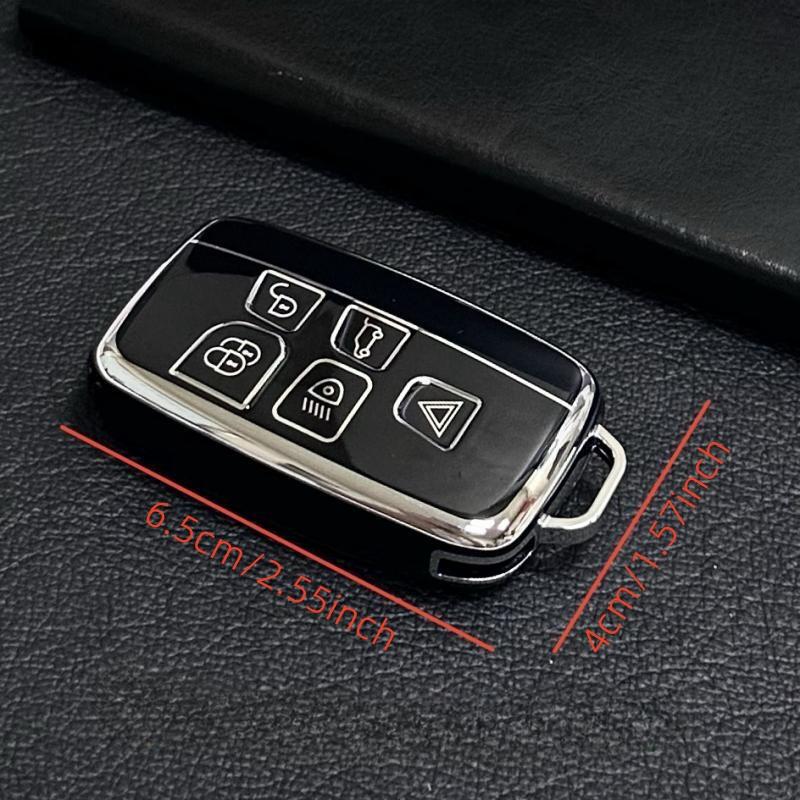bpzsw1 Key Fob Cover for Evoque Velar Sport Discovery Freelander2 LR4 Land Rover Sport Jaguar XF XJ XE F-PACE F-Type Lanyard
