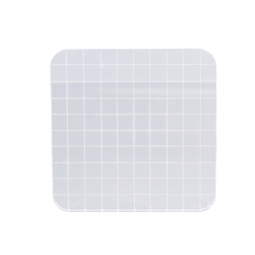 Acrylic Block 10x10cm Safe Round Corner Transparent Reusable Highly Durable Clear Stamps for