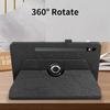 Coque + Verre Trempé pour Samsung Galaxy Tab S9 / S9 FE / S10 FE /S10 Lite, Rotatif Cuir PU Noir