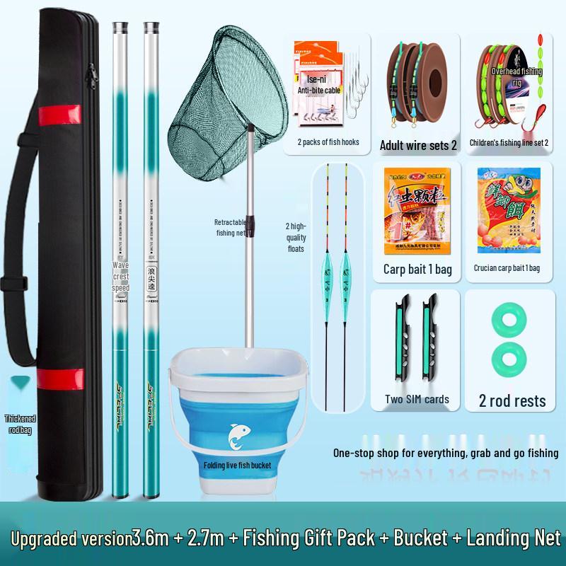 Kids' Mini Fishing Rod Set - Beginner's Hand Rod for Parent-Child Fishing