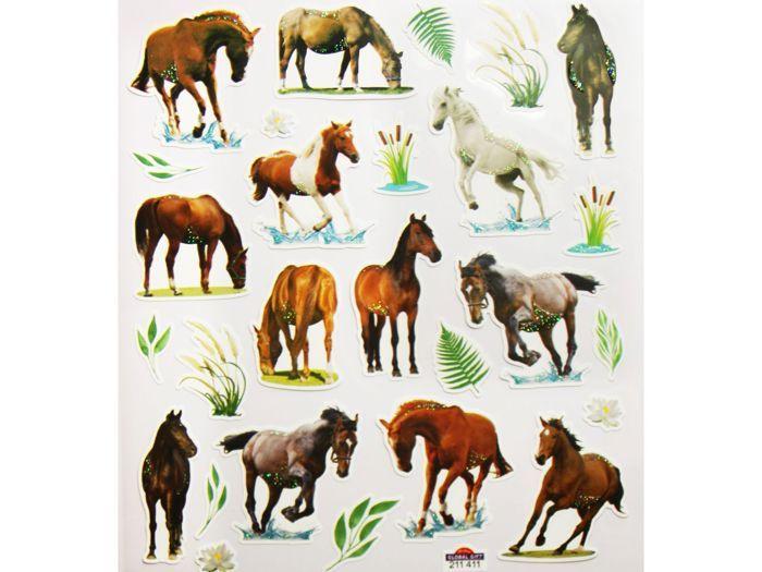 Stickers - Horses In Nature - Glitter