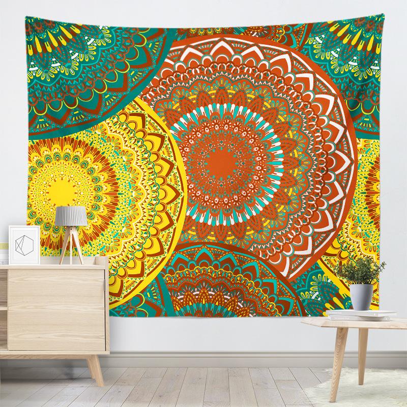 Мандала настенный гобелен диван фон ткань обои гобелен студенческое общежитие украшение гобелен украшение