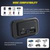 PD QC3.0 Car Charger Socket Quick Charge 12V/24V Dual USB Power Adapter Outlet LED Light For Truck Camper Caravan Accessories Motorcycle