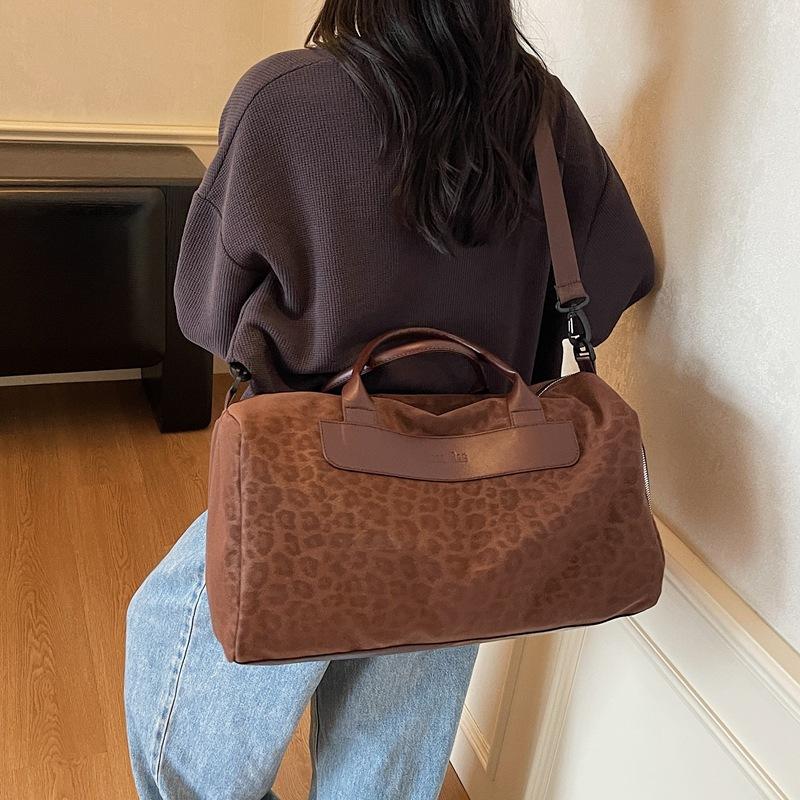 Спортивная сумка большой вместимости с леопардовым принтом, дорожная сумка, фитнес-сумка, сумка-дафл