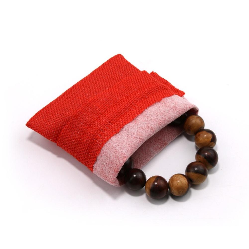 С шнурком Красочные льняные карманы на шнурке Многоцветная тканевая сумка для хранения