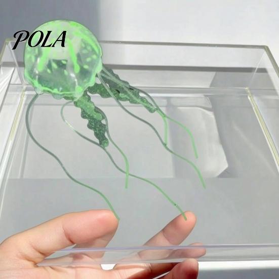 Decorative Jellyfish for Aquariums Aquarium Faux Jellyfish, Soft Silicone Fluorescent Realistic Floating Odor-free Decoration Saltwater Tanks