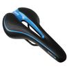 GORIX Bicycle Memory Foam Saddle [Thick Cushion, Soft Type] Compatible with Road Bikes, Mountain Bikes, and More, GX-C19, Black X Blue