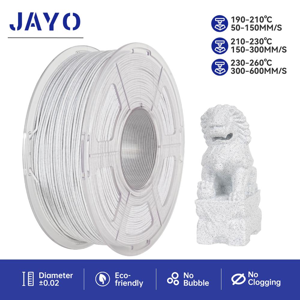 JAYO 3D Printer Filament High Speed PLA Marble 1 Roll/1.1KG 1.75mm Filament Environmental Material For 100% No Bubbel 3D Printer