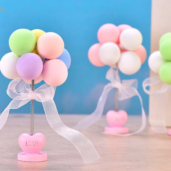 Car Decoration Balloon Design Heat Resistance Resin Balloon Shape Car Decoration Dashboard Clay Ornaments for Decoration