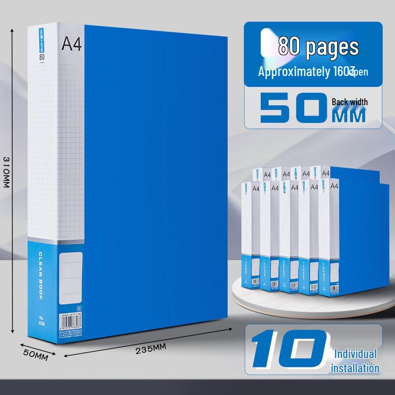 A4 Transparent Multi-layer Document Binder for Office and Study Supplies