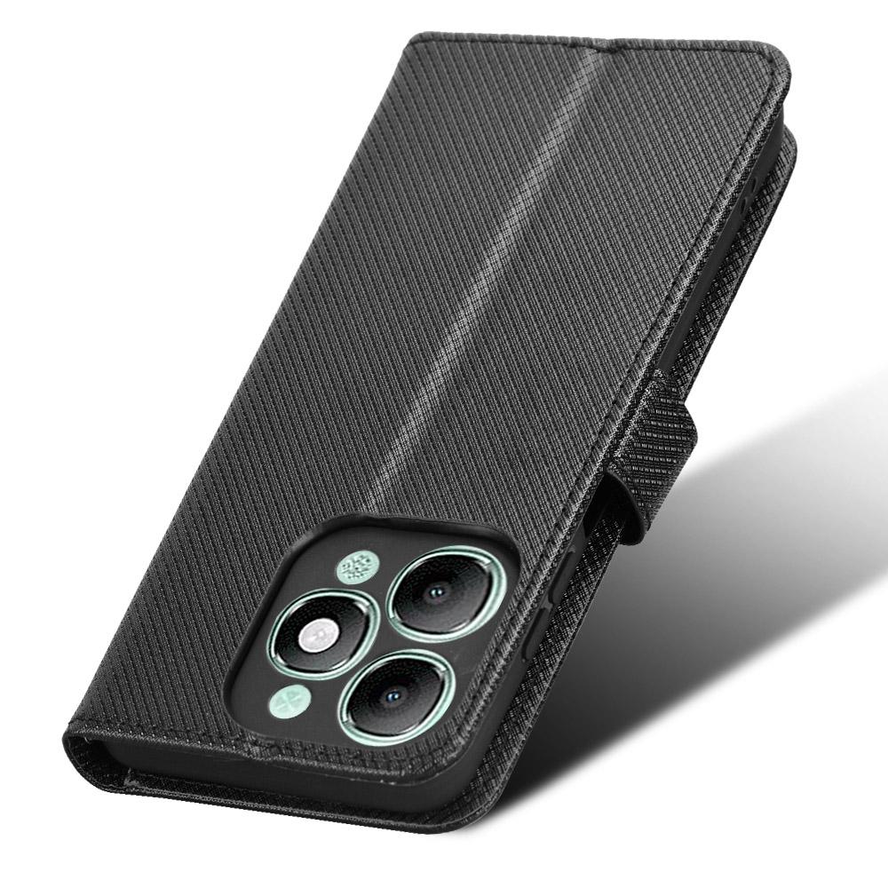 Для itel A90 4G Кожаный чехол-кошелек с ремешком Текстура бриллианта Чехол для телефона