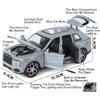 1:32 Rolls Royce Cullinan Wraith Cars Alloy Model Toy Rubber Tires Vehicles Wheel Pull Back Miniature Car Perfect Gifts for Kids